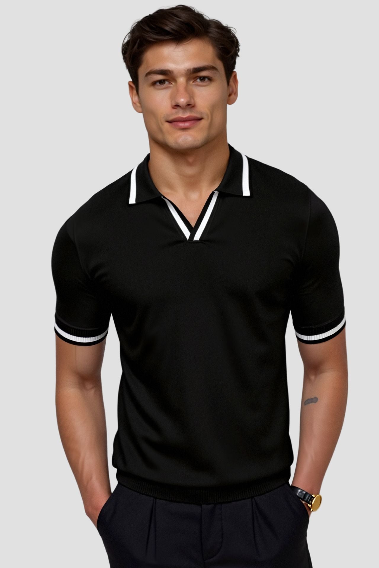 NOBA Contrast Slim Fitted Polo